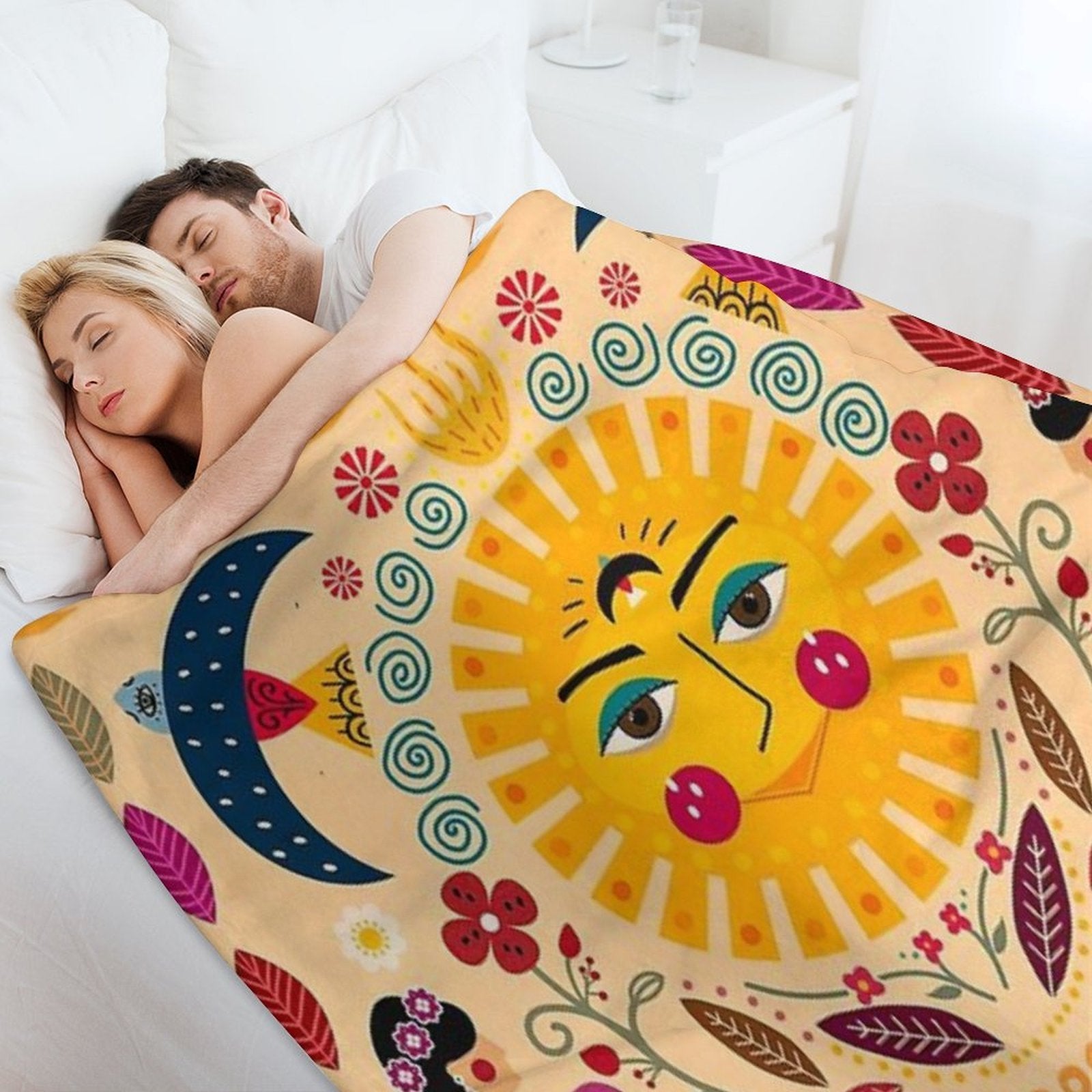 Folk Art Inspired By The Fabulous Frida Compact Throw Blanket