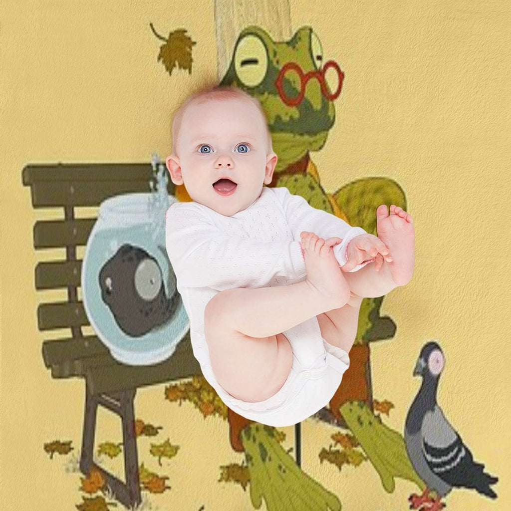 Day Out with Grandpa Travel-friendly Throw Blanket