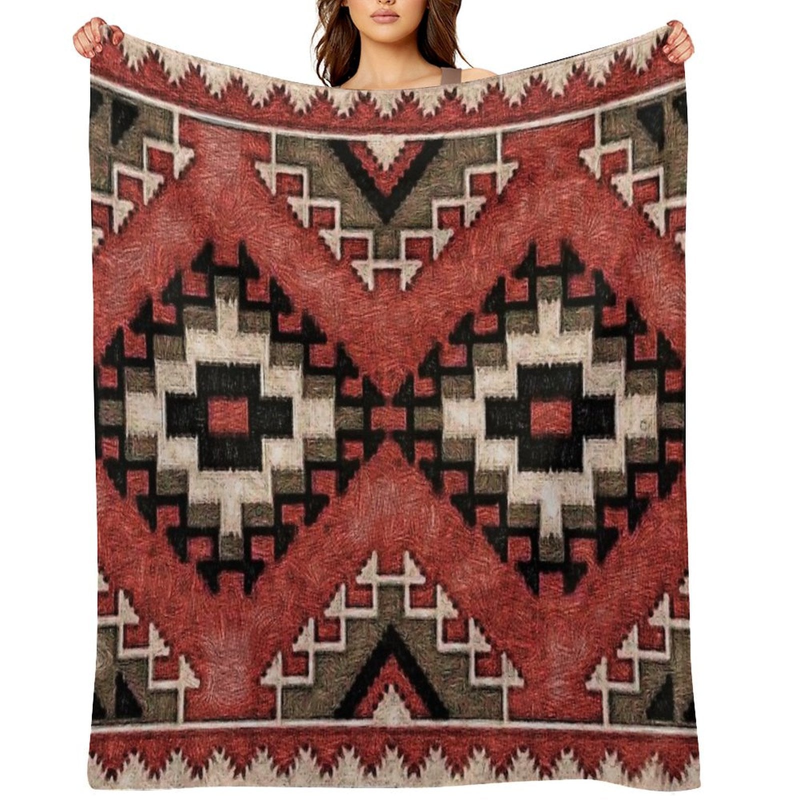 Tribal Pattern 3 Versatility Throw Blanket