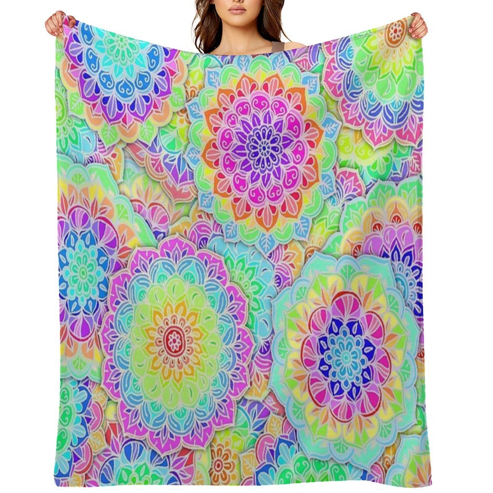 Psychedelic Summer Comfort Throw Blanket