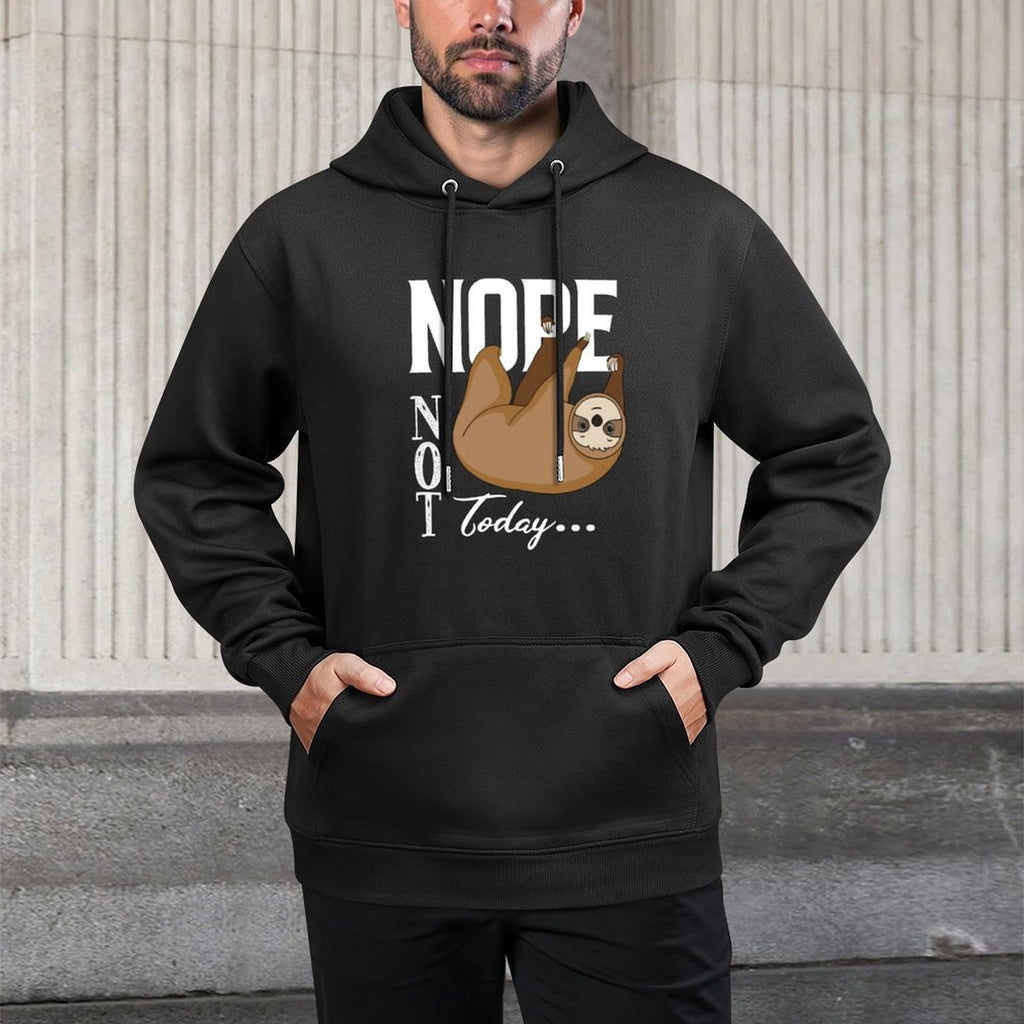 Nope T-shirt - Funny Nope Not Tshirt - Minimalist Sloth Nope Sweatshirt Breathable Fabric Hoodie