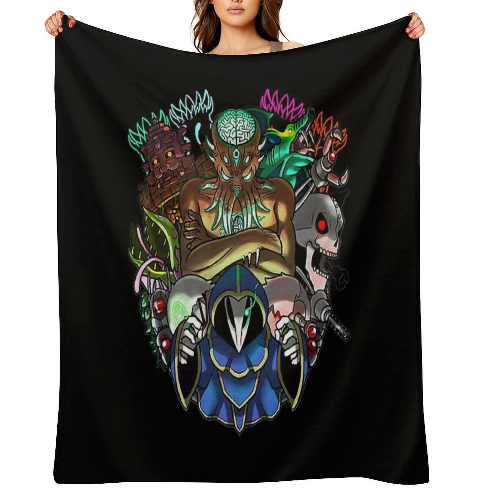 Gift For Men Terraria Game Boss Halloween Eco-conscious Throw Blanket