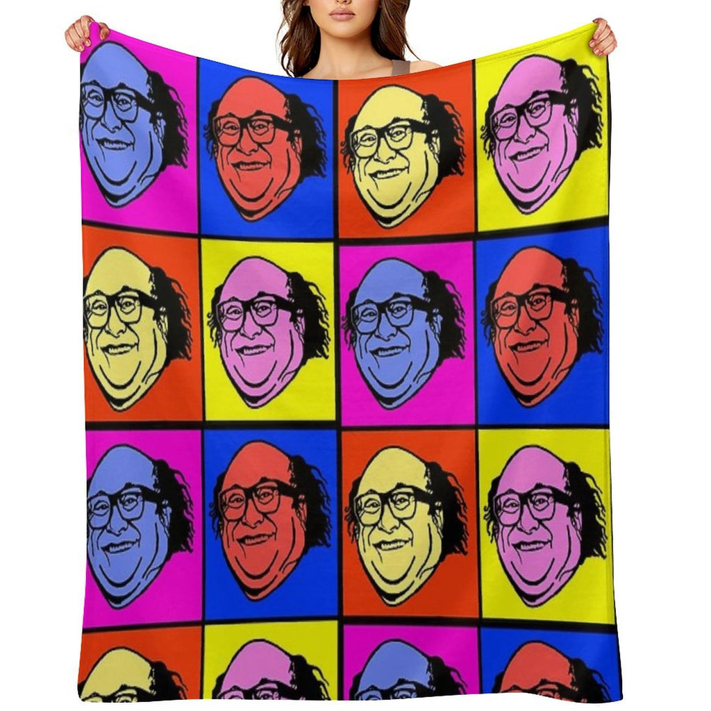 Danny DeVito Pop Art Velvety-soft Throw Blanket
