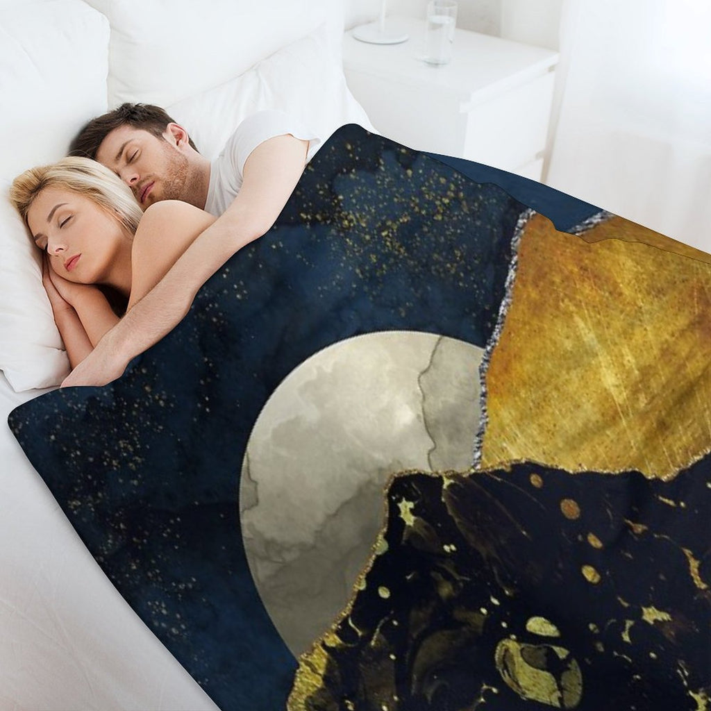 Bronze Night Travel-friendly Throw Blanket