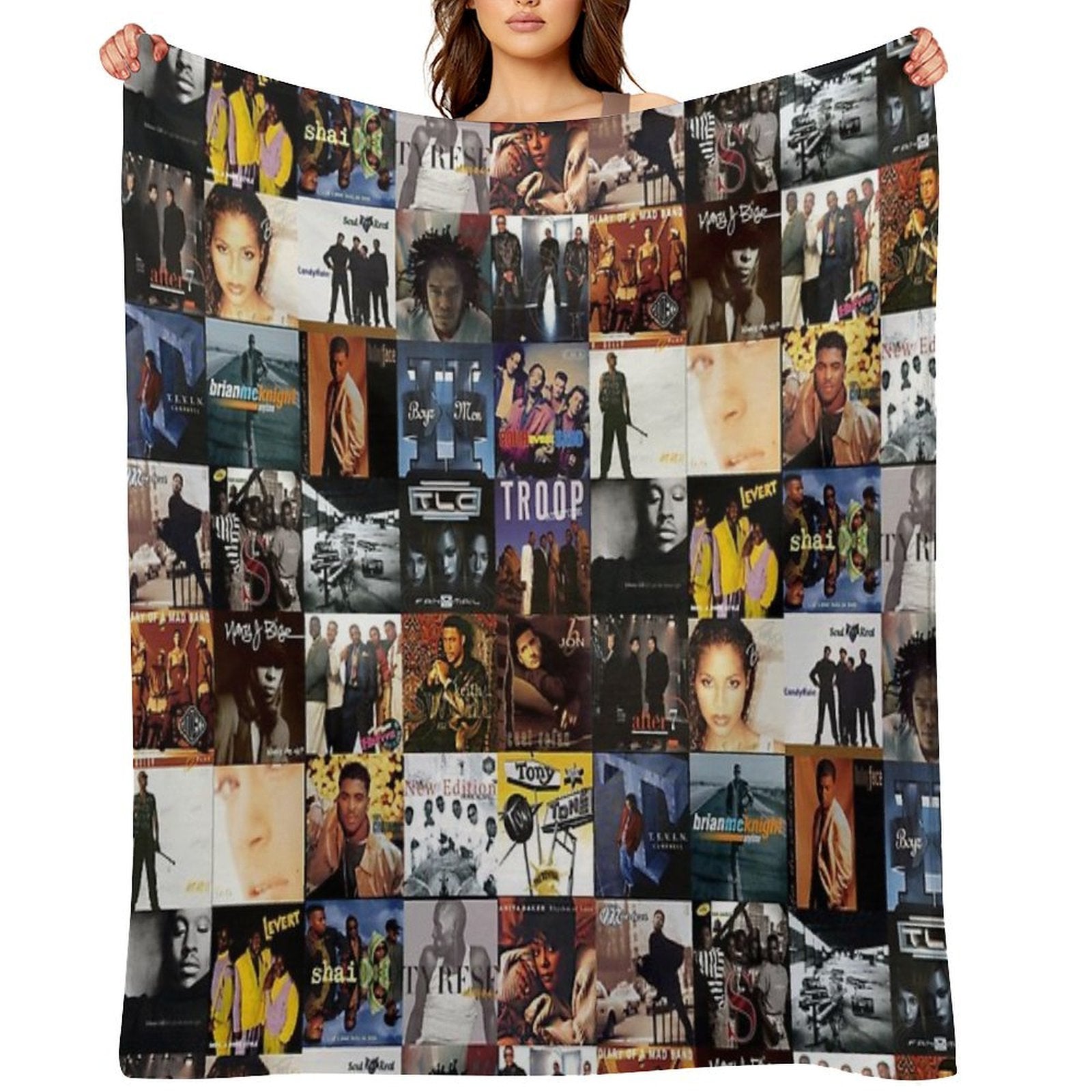 90s R&B Classics Deluxe Durable Throw Blanket