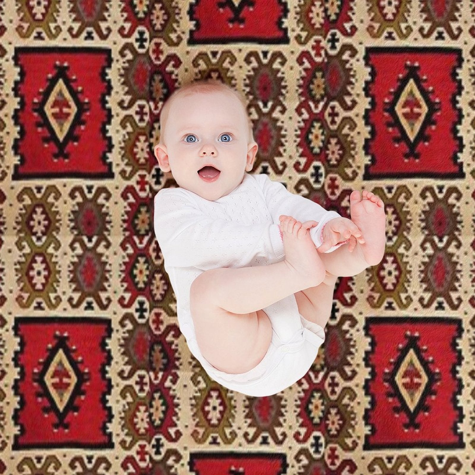Bosnian Rug,pattern Wrinkle-free Throw Blanket