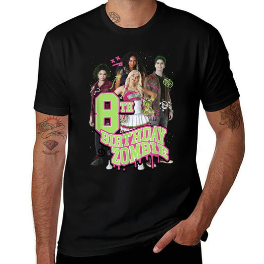 Disney Zombies 8th Birthday Zombie Group Poster  Quick-drying T-Shirt