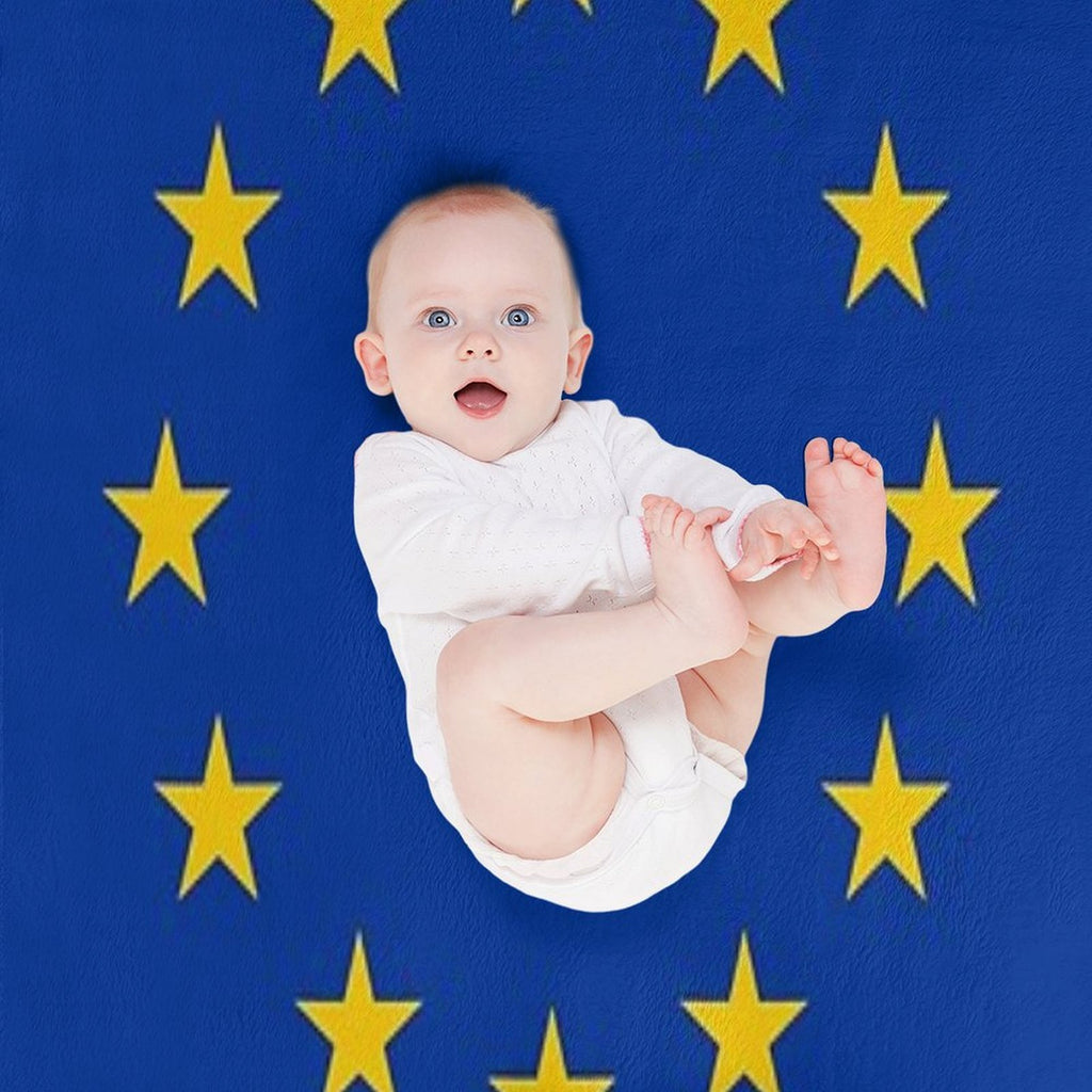 EU Europe European Union European Flag EU Stars Shrink-resistant Throw Blanket