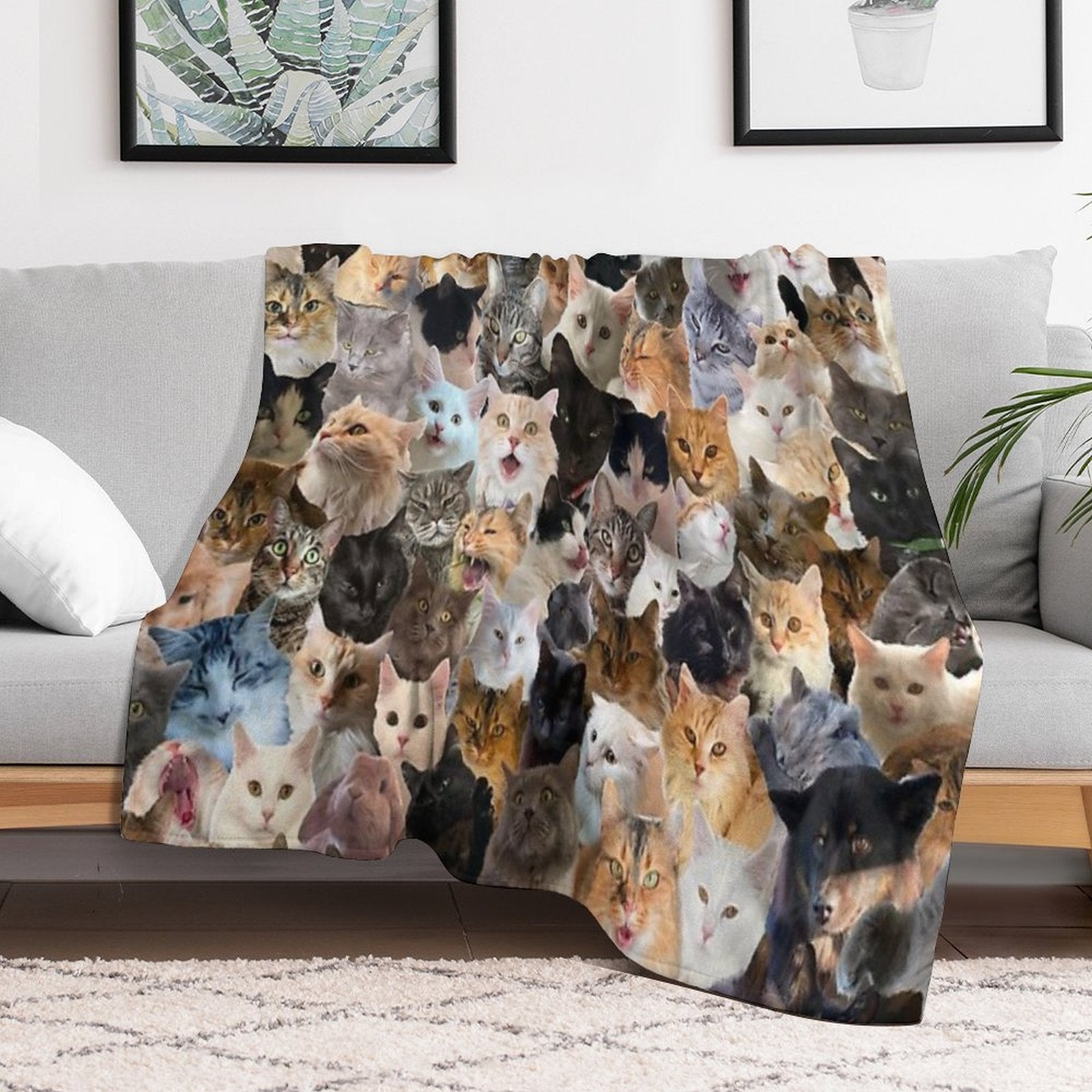 Pet Bonanza Pattern Lightweight Throw Blanket