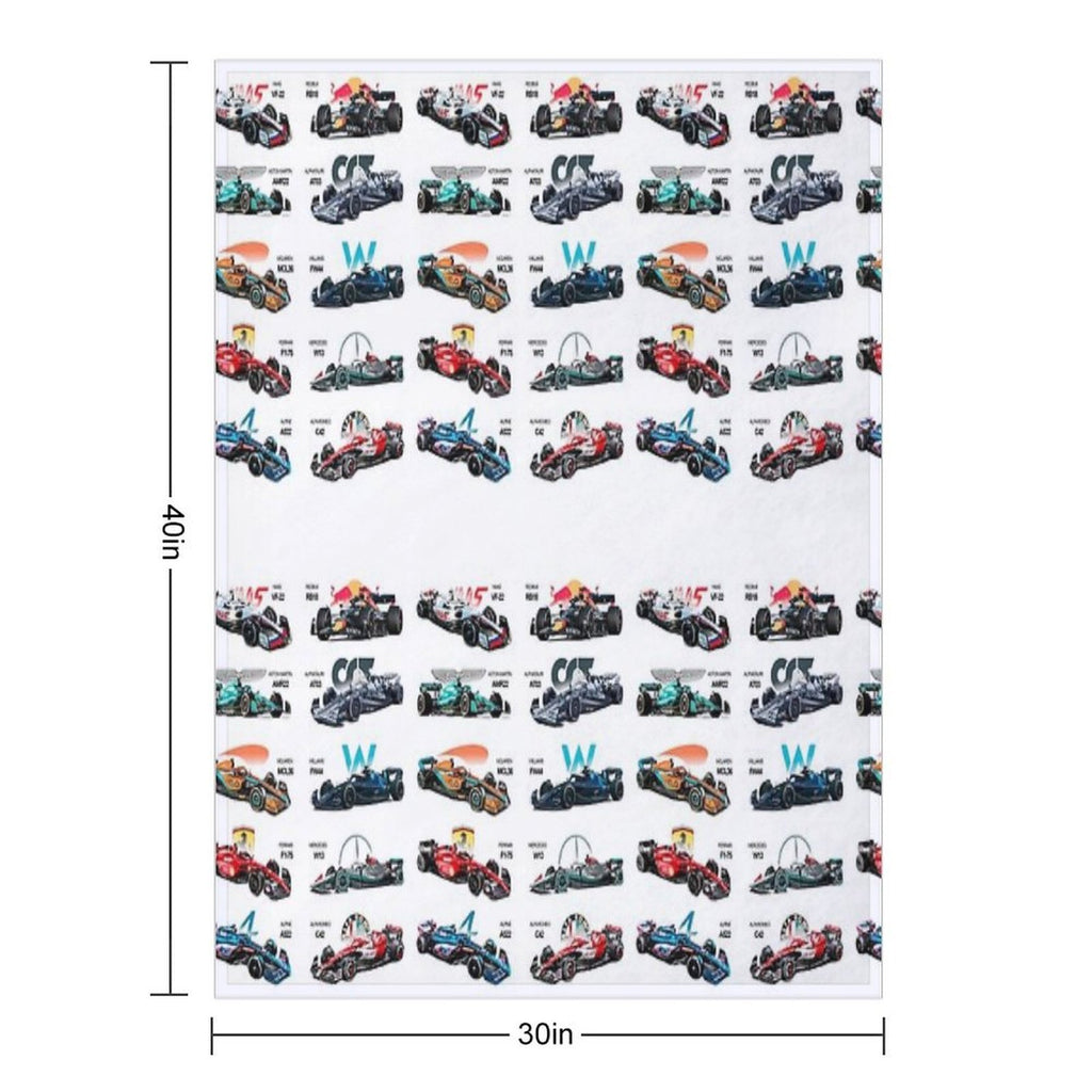 F1 All Cars 2022 Premium Throw Blanket