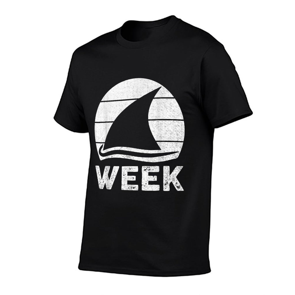 2025 Week Retro Shark Fin Lover Sea Ocean Animal Summer Trip  Affordable Price T-Shirt