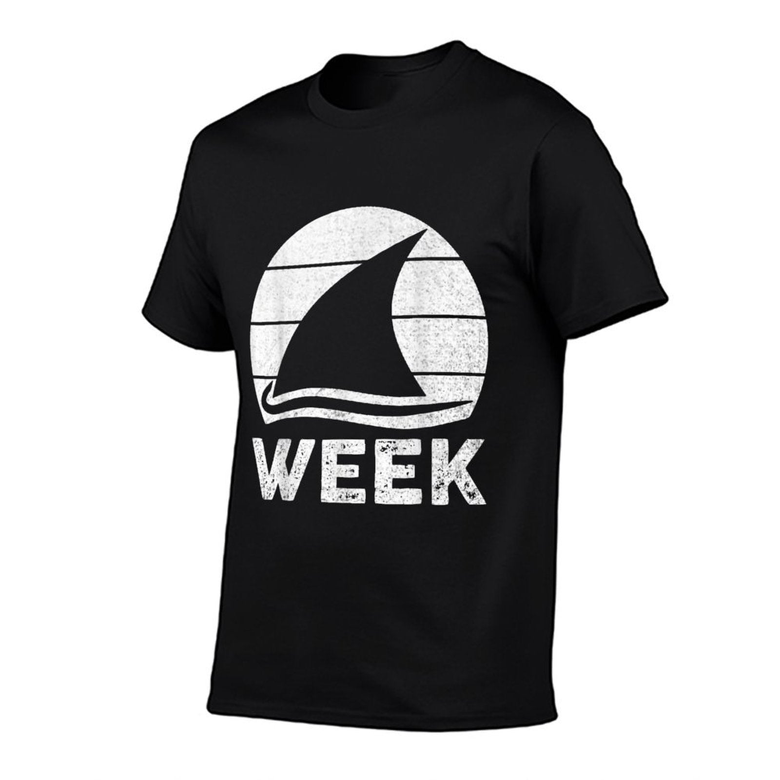 2025 Week Retro Shark Fin Lover Sea Ocean Animal Summer Trip  Affordable Price T-Shirt