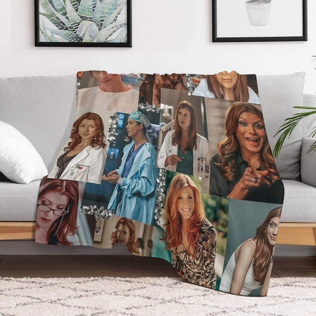 Addison Montgomery Collage ) All-season Throw Blanket