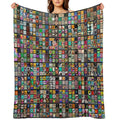 Variations on Tic Tac Toe Comfort Throw Blanket