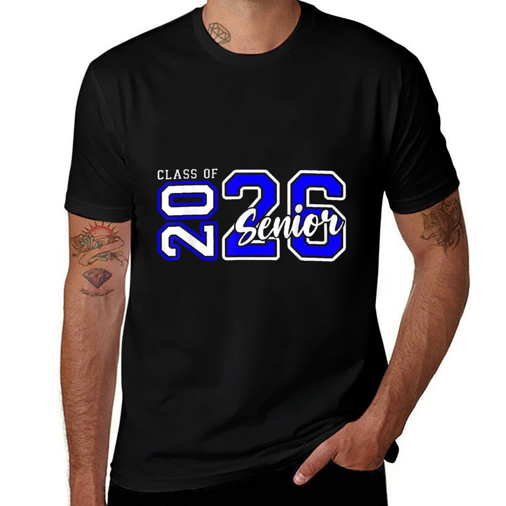 Senior 2026 Graduation My Last First Day Of Class Of 2026  Eco-friendly Material T-Shirt