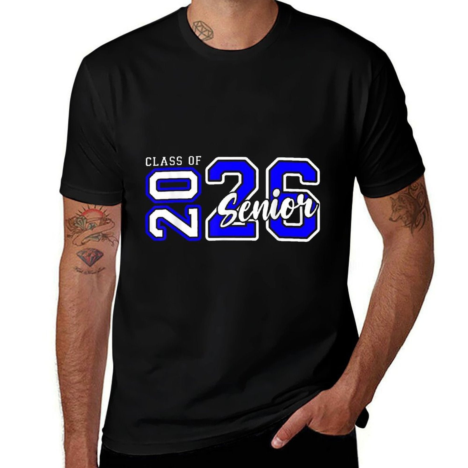 Senior 2026 Graduation My Last First Day Of Class Of 2026  Eco-friendly Material T-Shirt