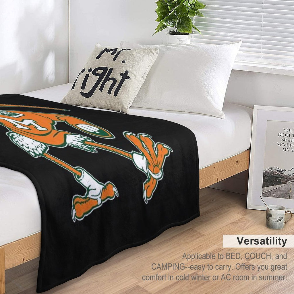 Vintage Sebastian Mascot Of Univ Velvety-soft Throw Blanket