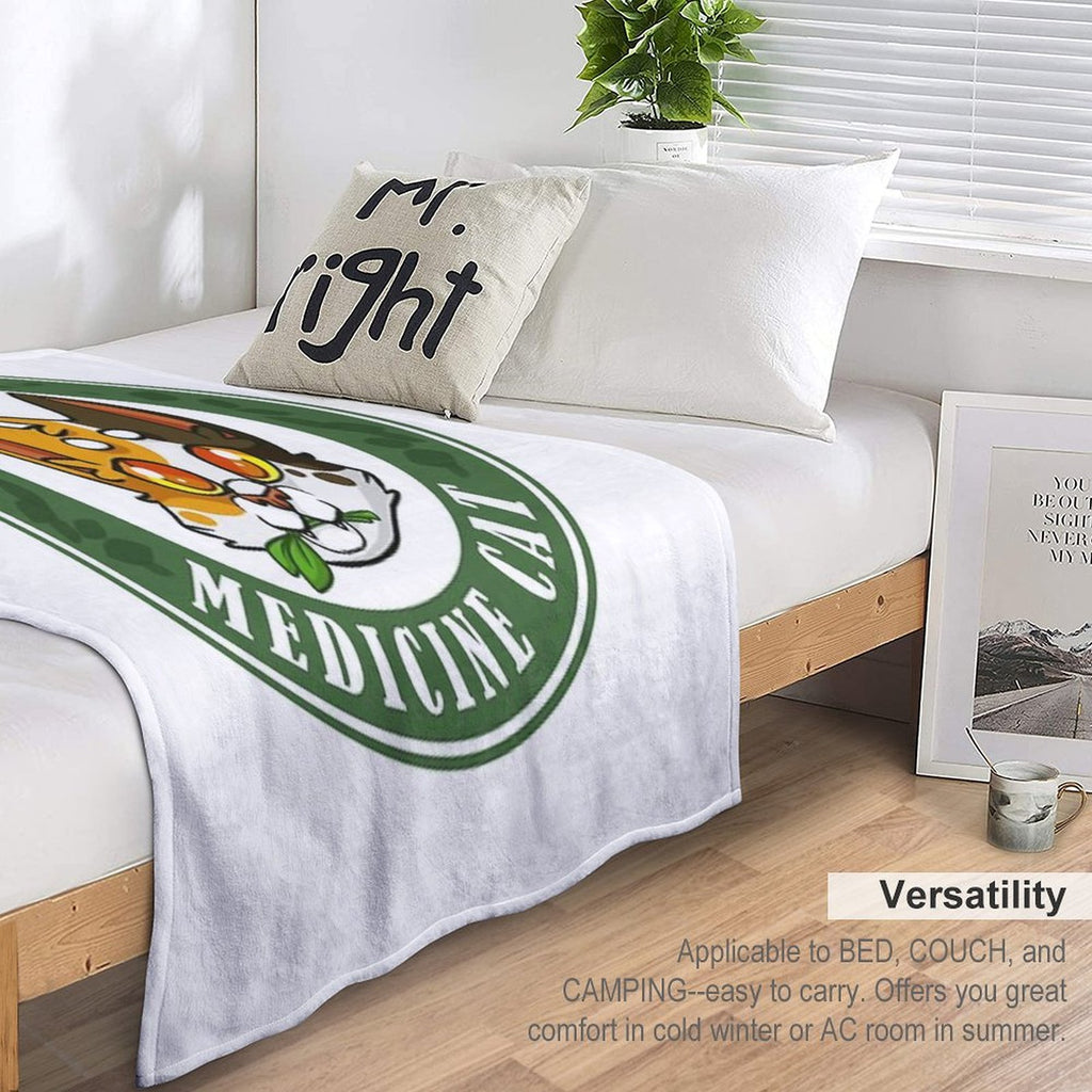 Official Medicine Cat - Warriors Badge Gift-ready Throw Blanket