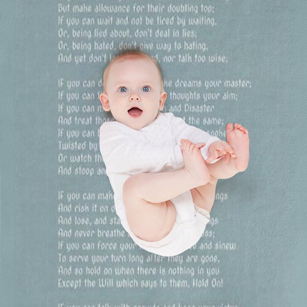 The Rudyard Kipling Poem IF Gift-ready Throw Blanket