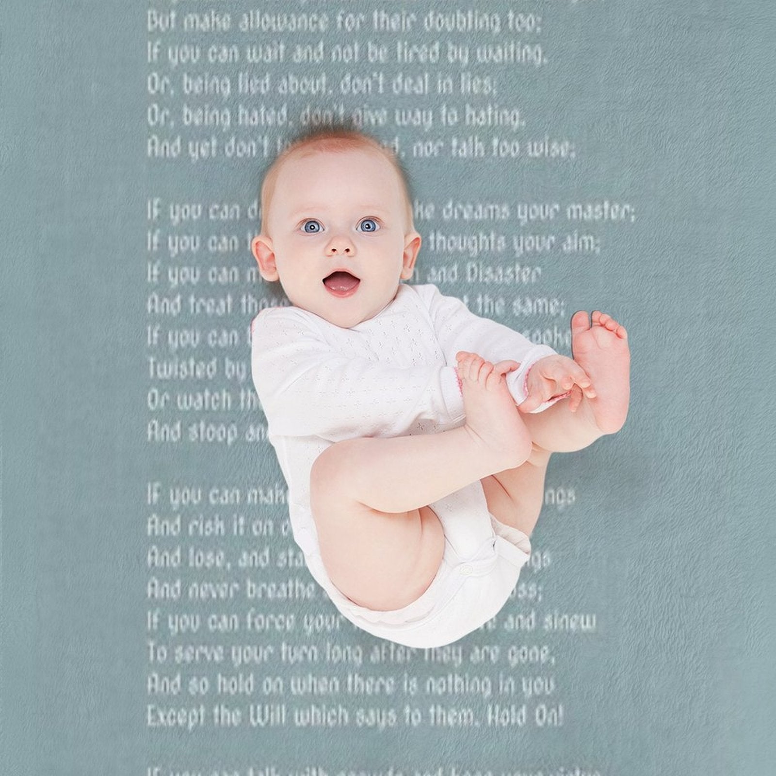 The Rudyard Kipling Poem IF Gift-ready Throw Blanket
