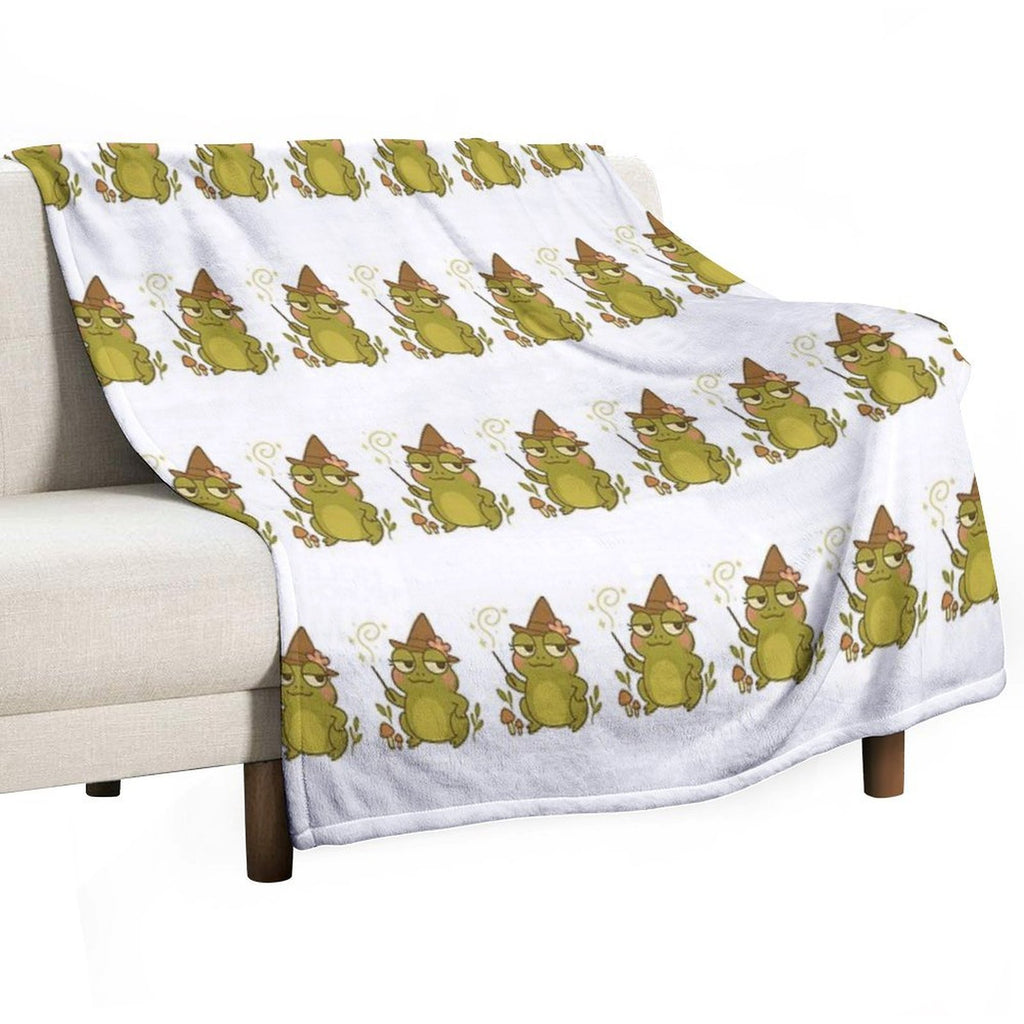 Twigs Frog Compact Throw Blanket