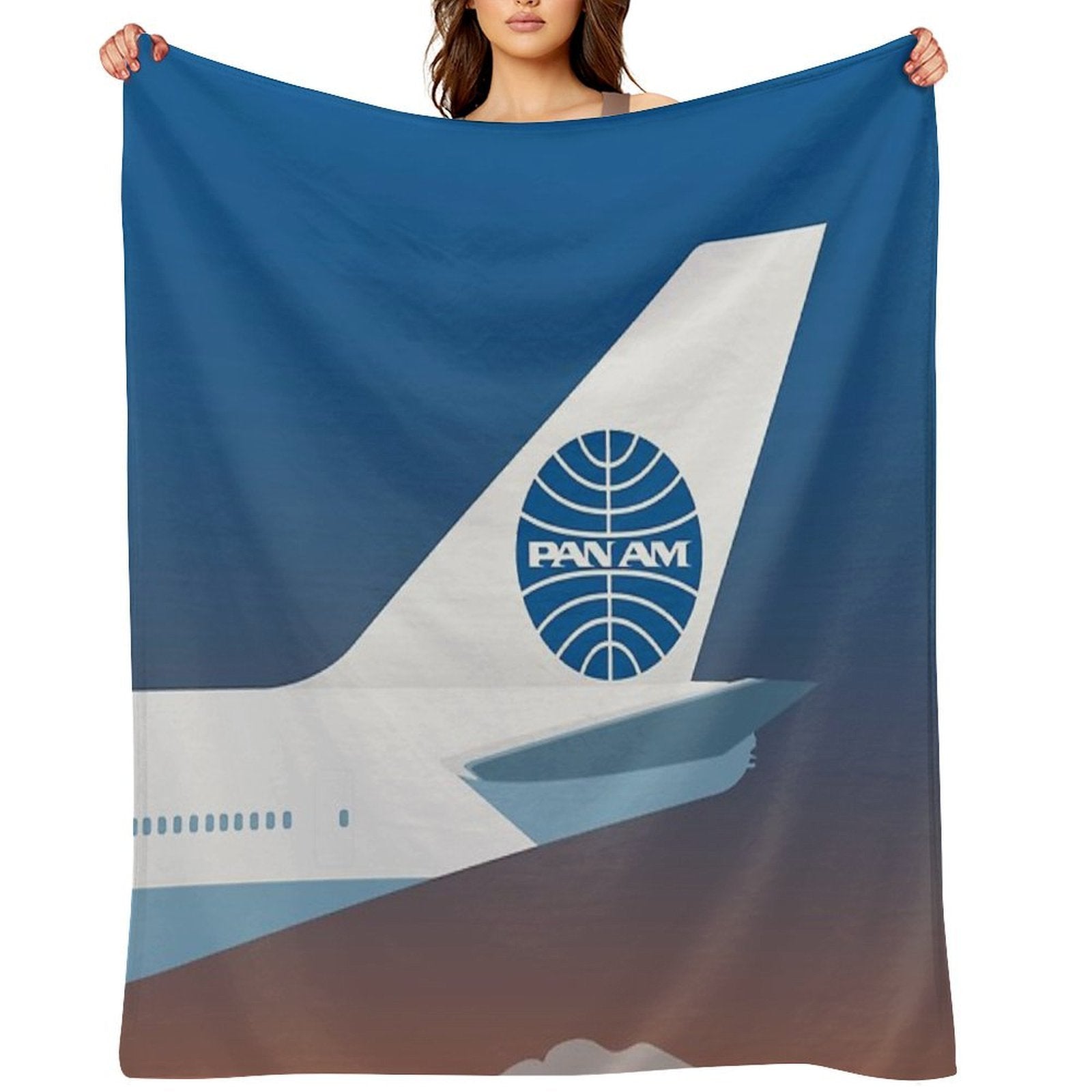 Pan American World Airways Design Durable Throw Blanket