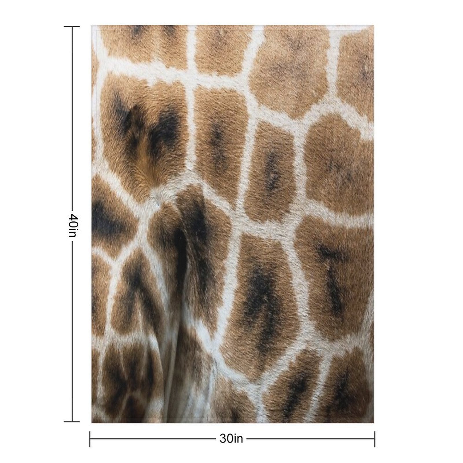 Giraffe Animal Pattern Print Lightweight Throw Blanket