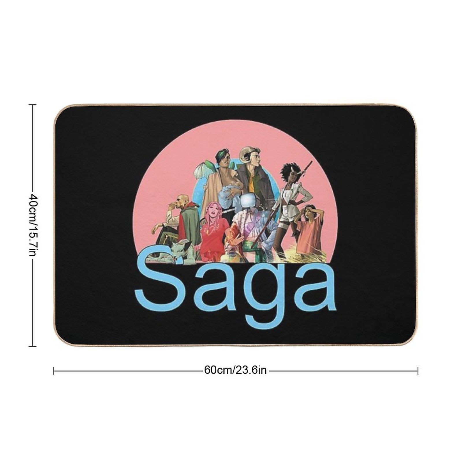 Entire Saga  Easy To Clean Bath Mat