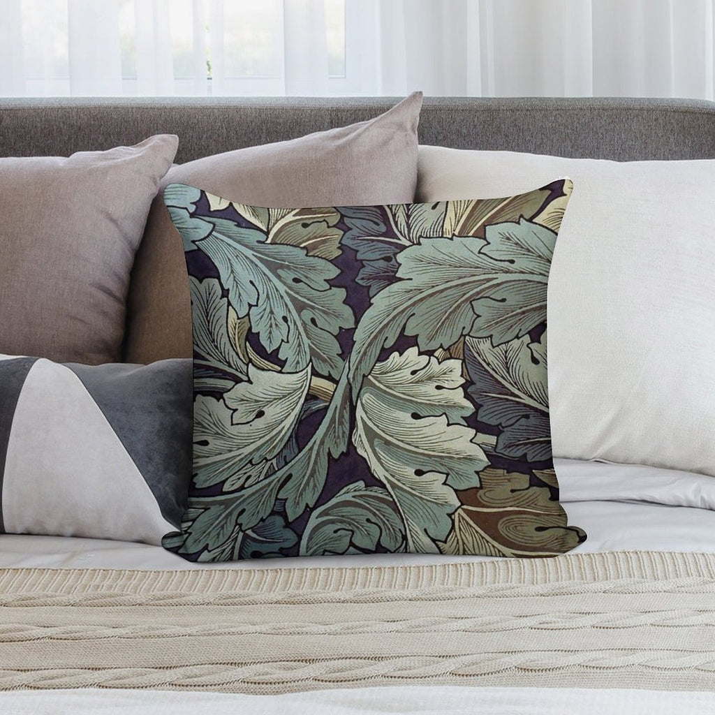 William Morris Acanthus Blue Pattern Soft Home Decor Throw Pillow