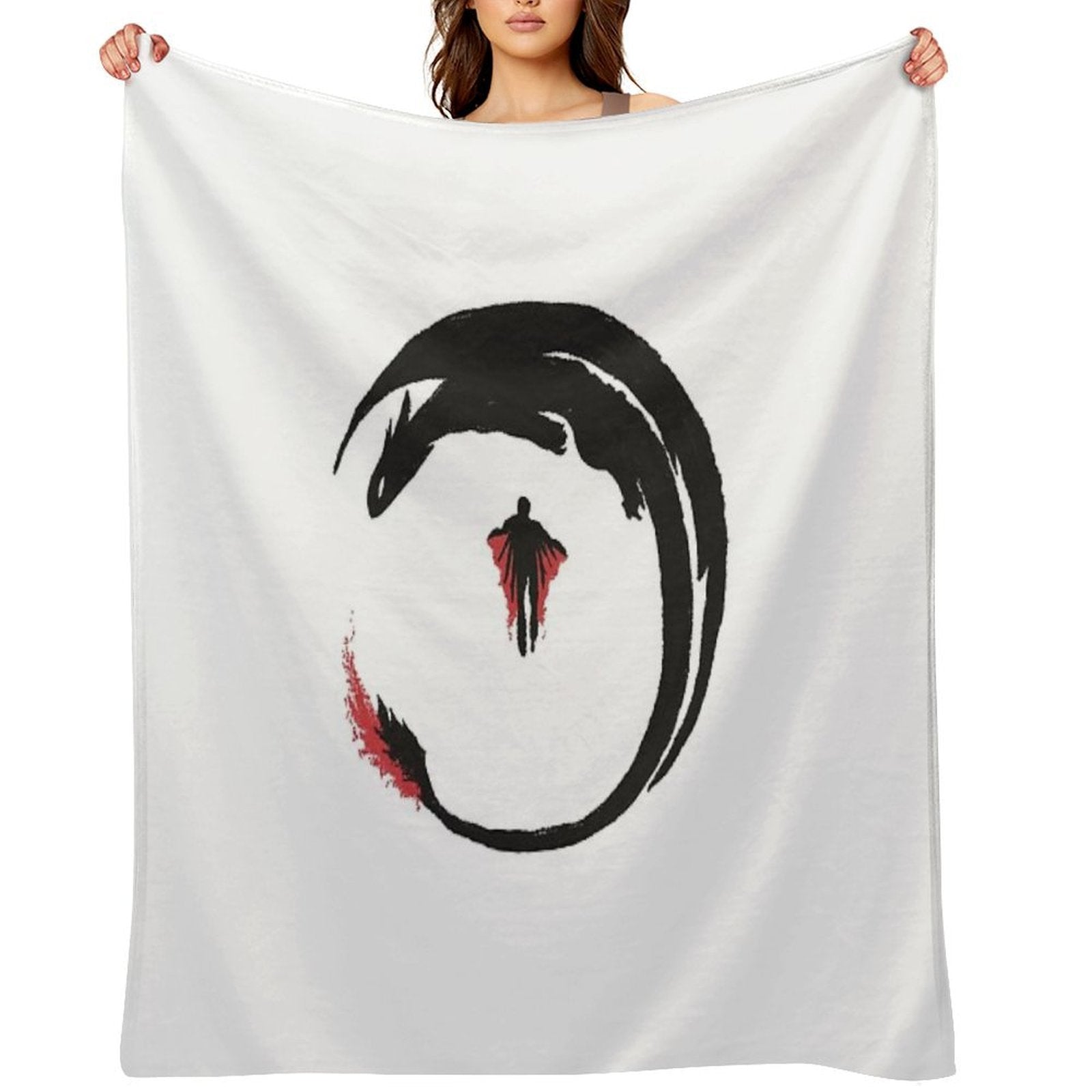 Dragon Rider Plush Throw Blanket