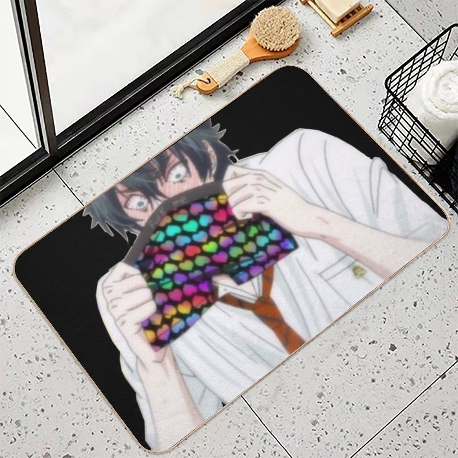 Funny Yarichin B Club  Toxin-Free Bath Mat