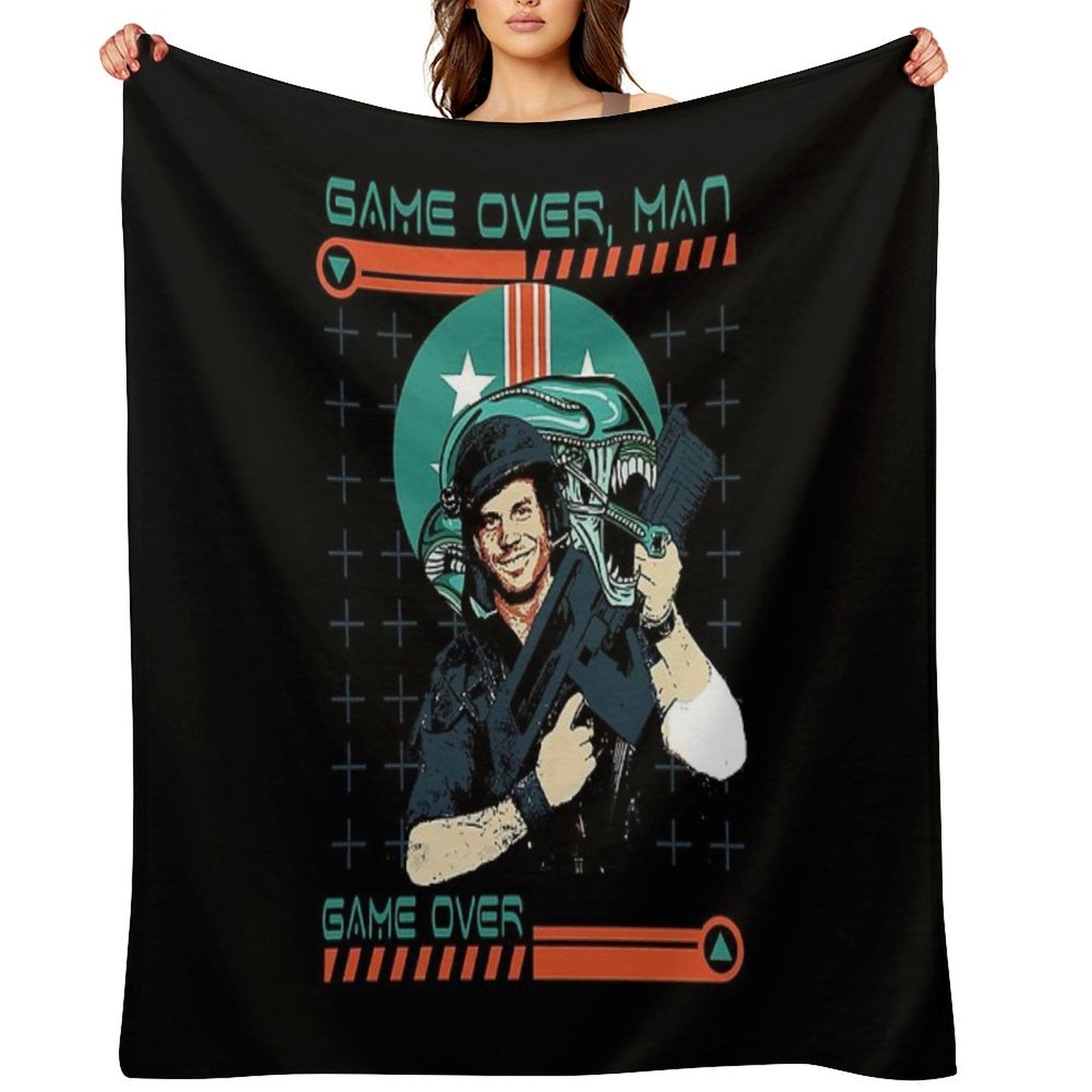 Aliens Game Over Man Multi-functional Throw Blanket