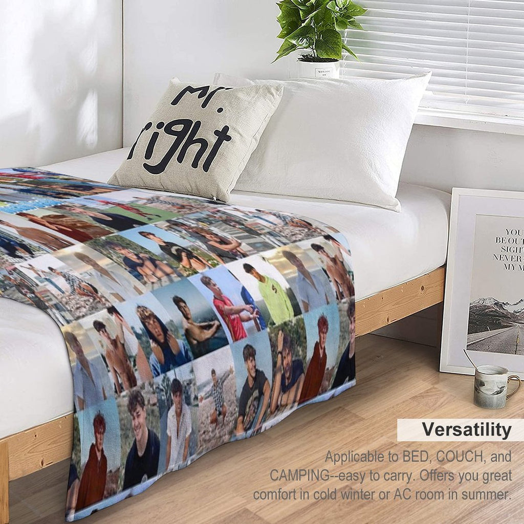 Noah Beck Collage Sustainable Throw Blanket