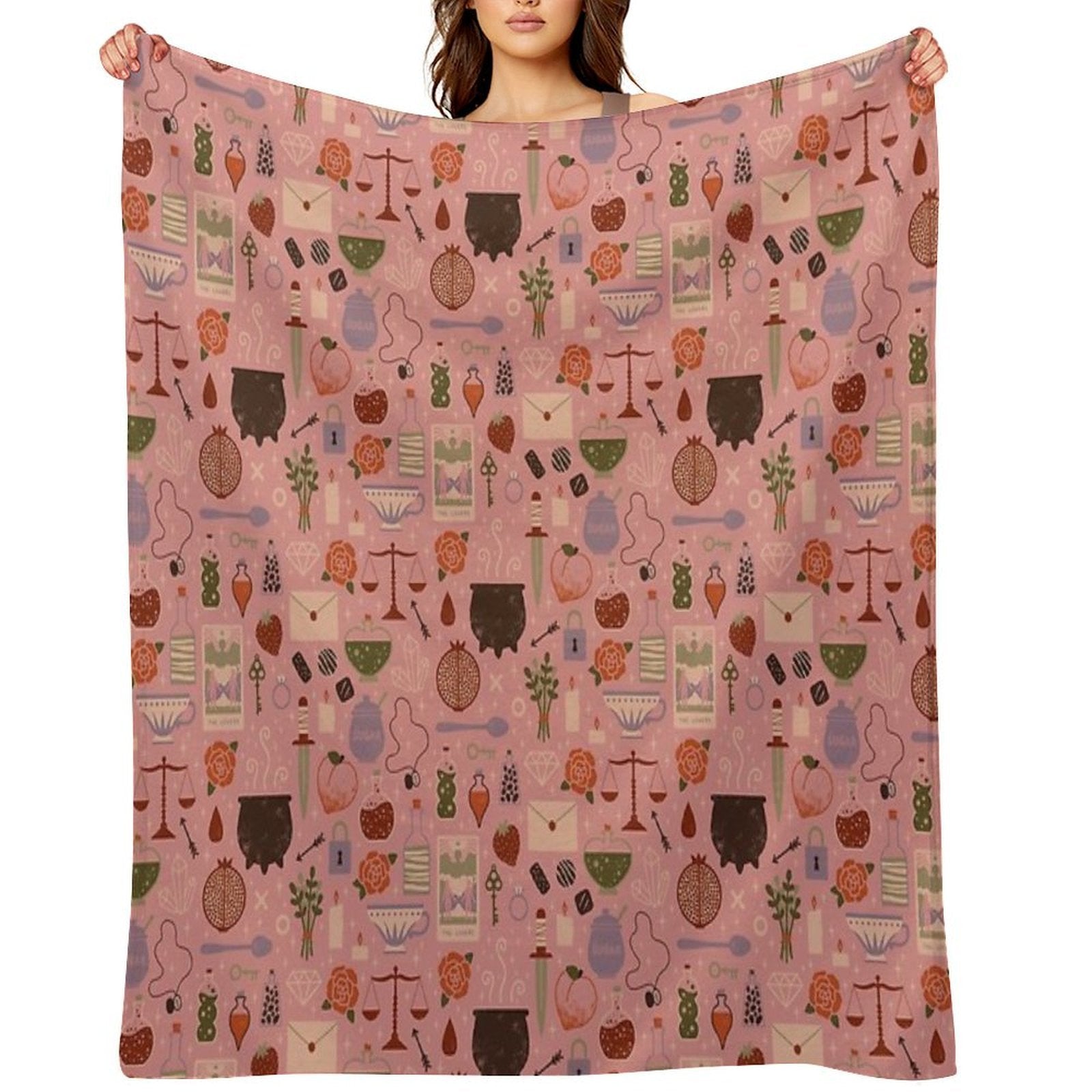 Love Potion Easy Care Throw Blanket