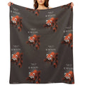 Red Panda Day - to Do List Nothing - Cute Fluffy Animal - Procrastinate Durable Throw Blanket