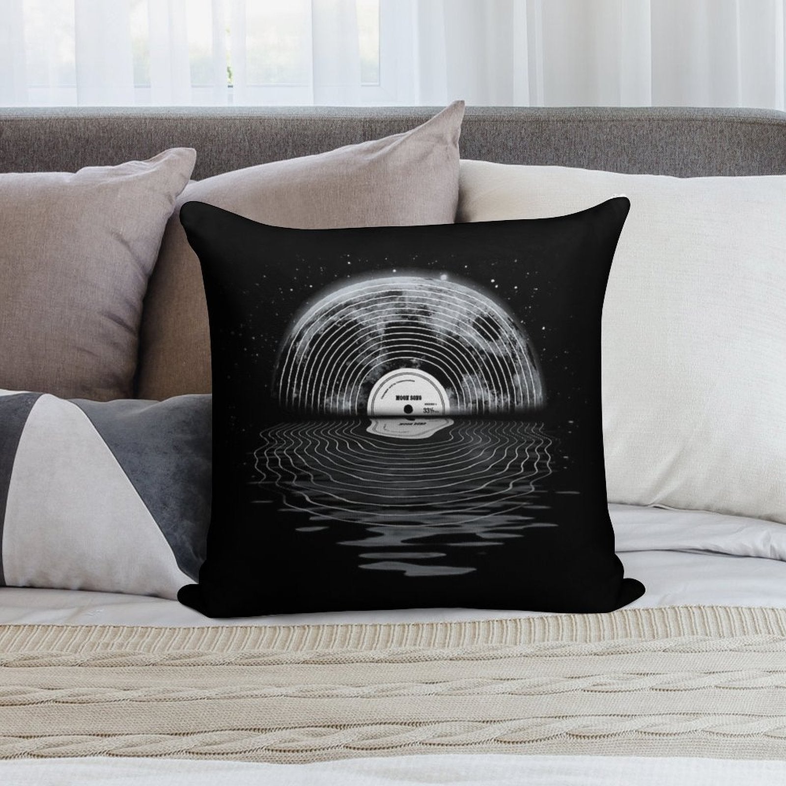 Moon Song Soft Washable Throw Pillow