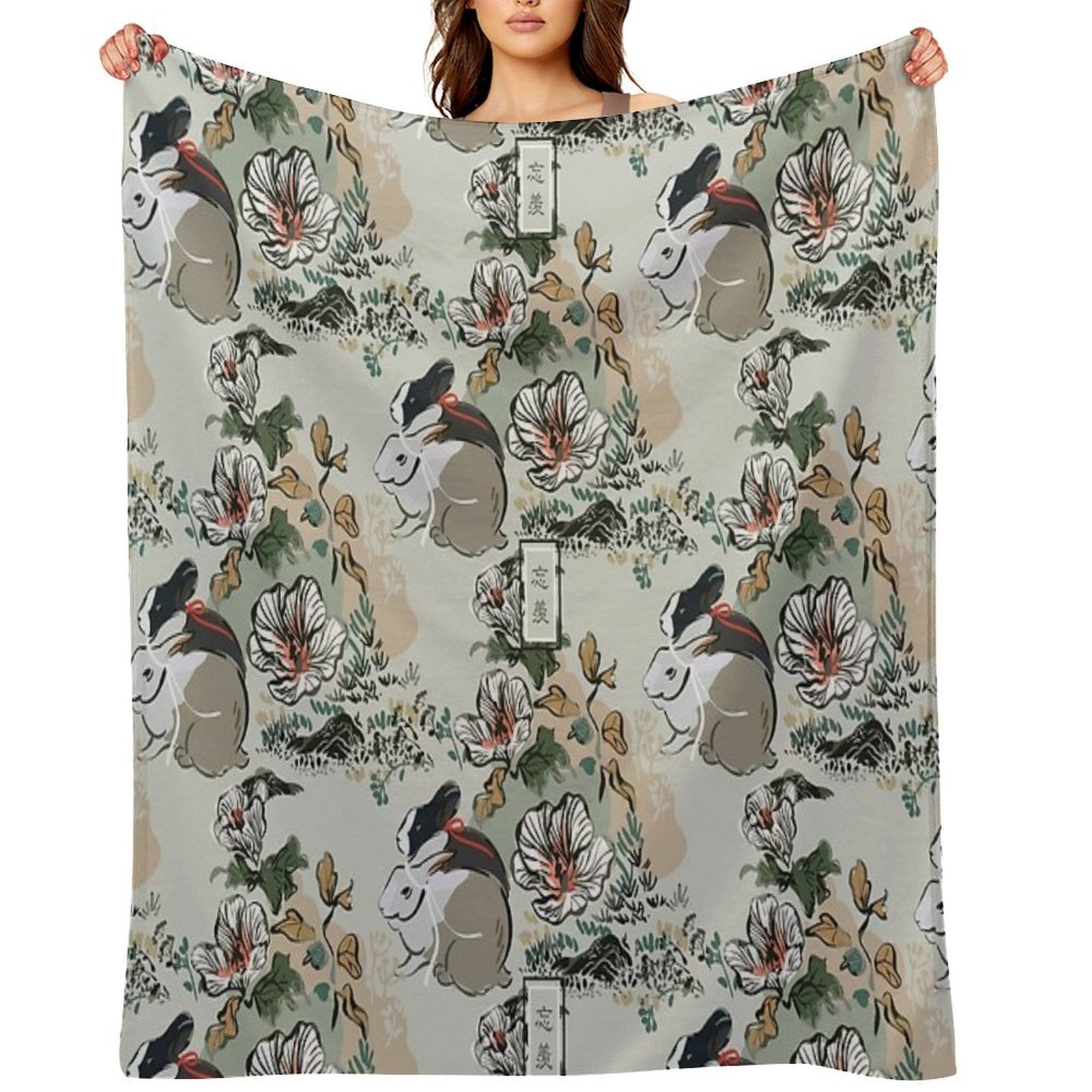 WangXian [SEAMLESS TRADITIONAL] Quick-dry Throw Blanket