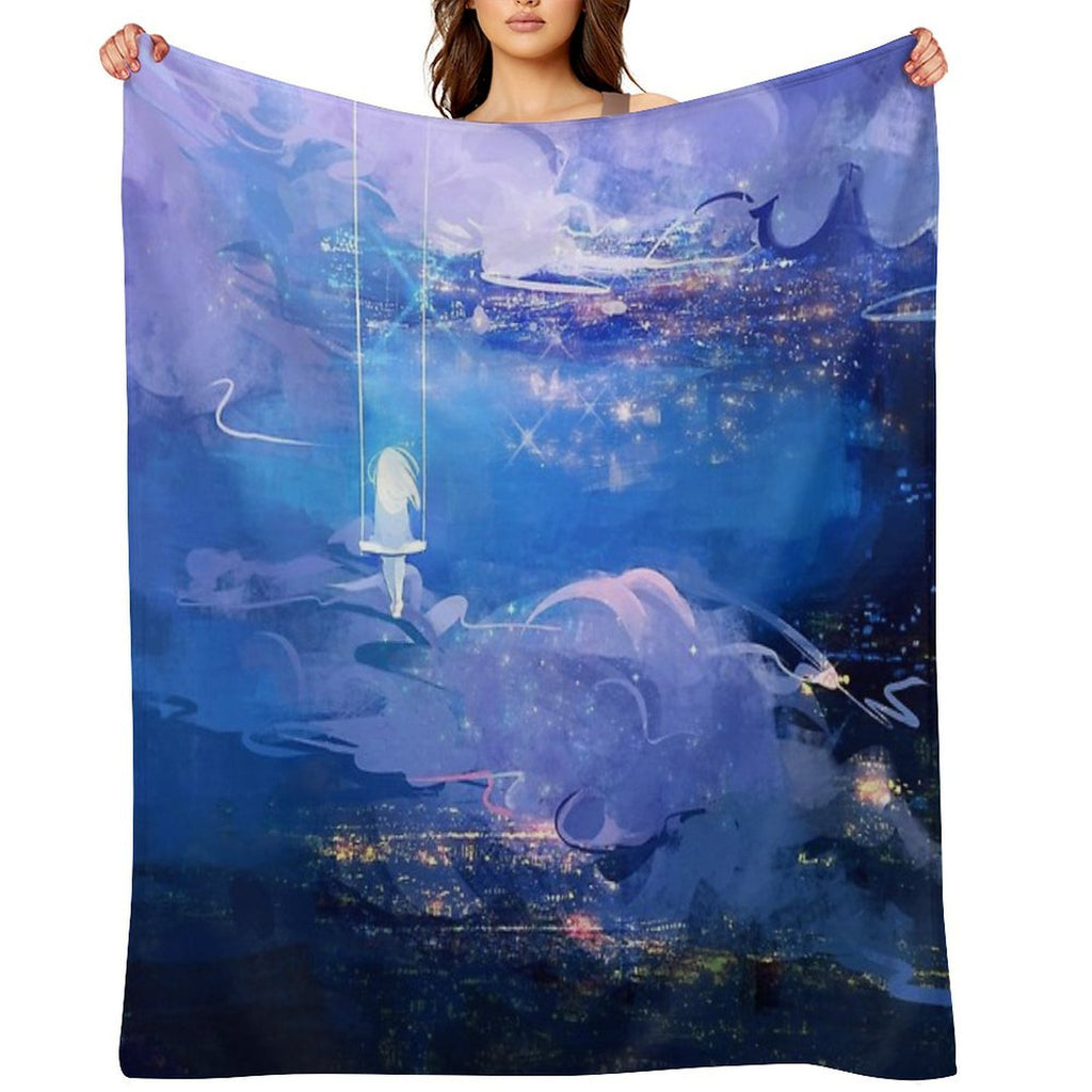 Above The Clouds Quick-dry Throw Blanket