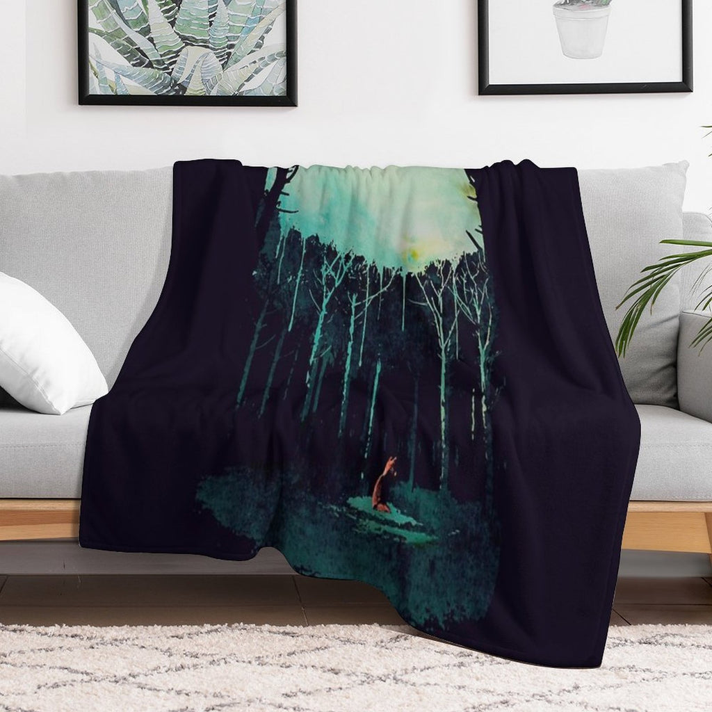 Deep in The Forest Anti-pilling Throw Blanket