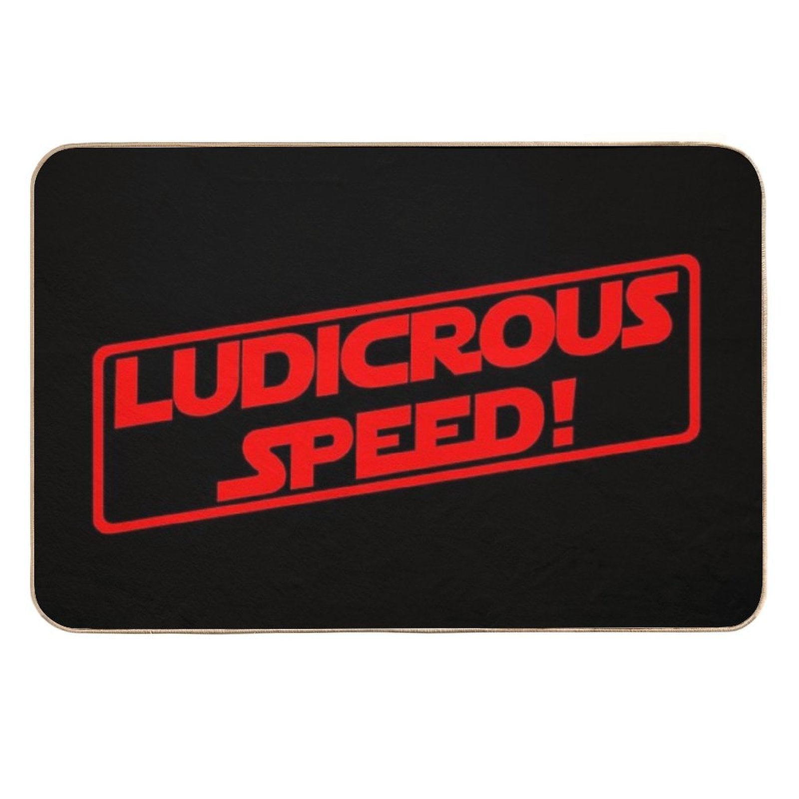 Ludicrous Speed! (Red Version)  Versatile Bath Mat