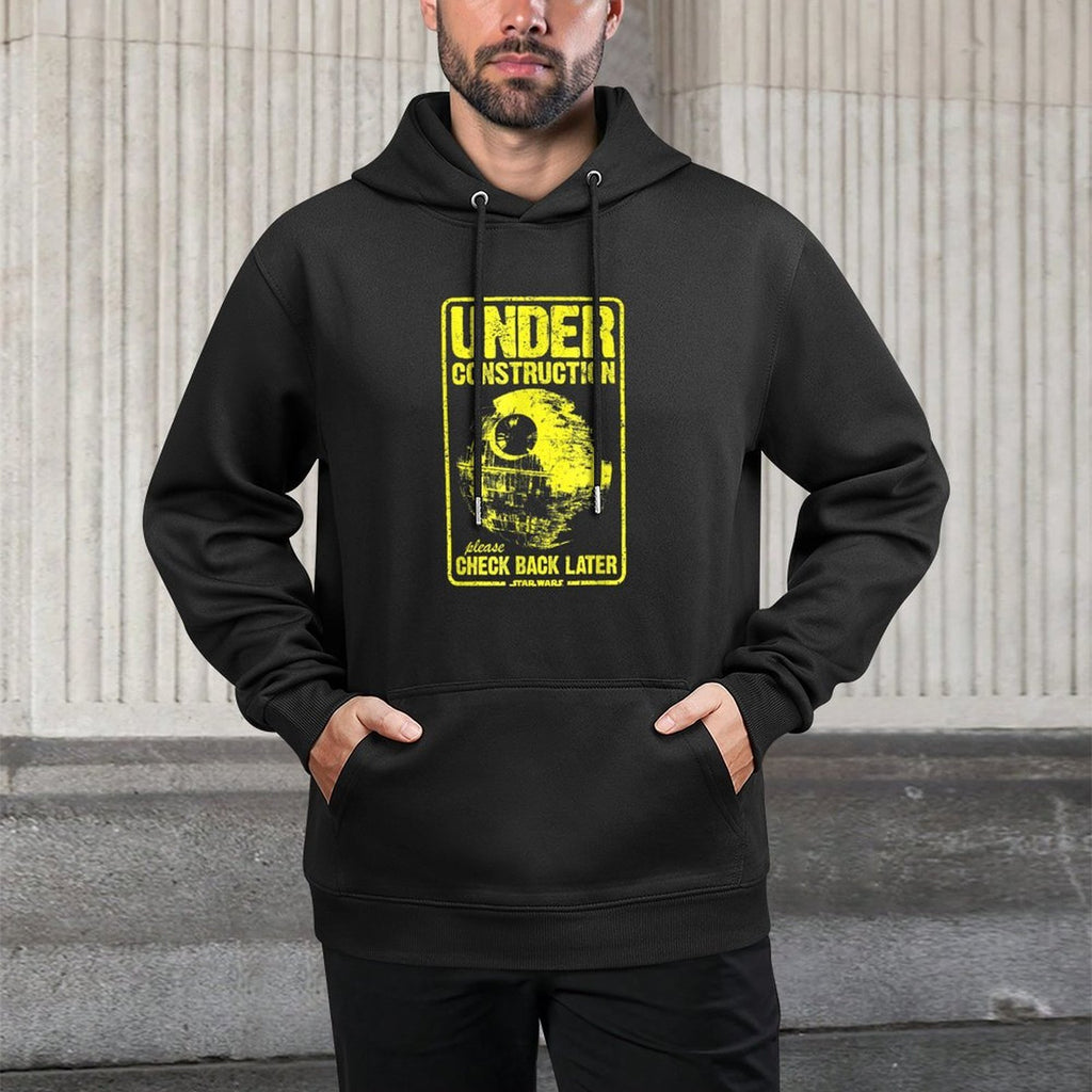 Star Wars Classic Death Star Under Construction Vintage Sign Casual Wear Hoodie