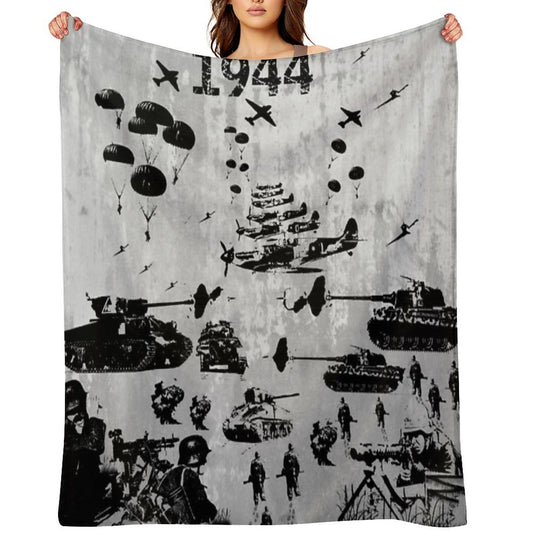 1944 WORLD WAR 2 Lightweight Throw Blanket