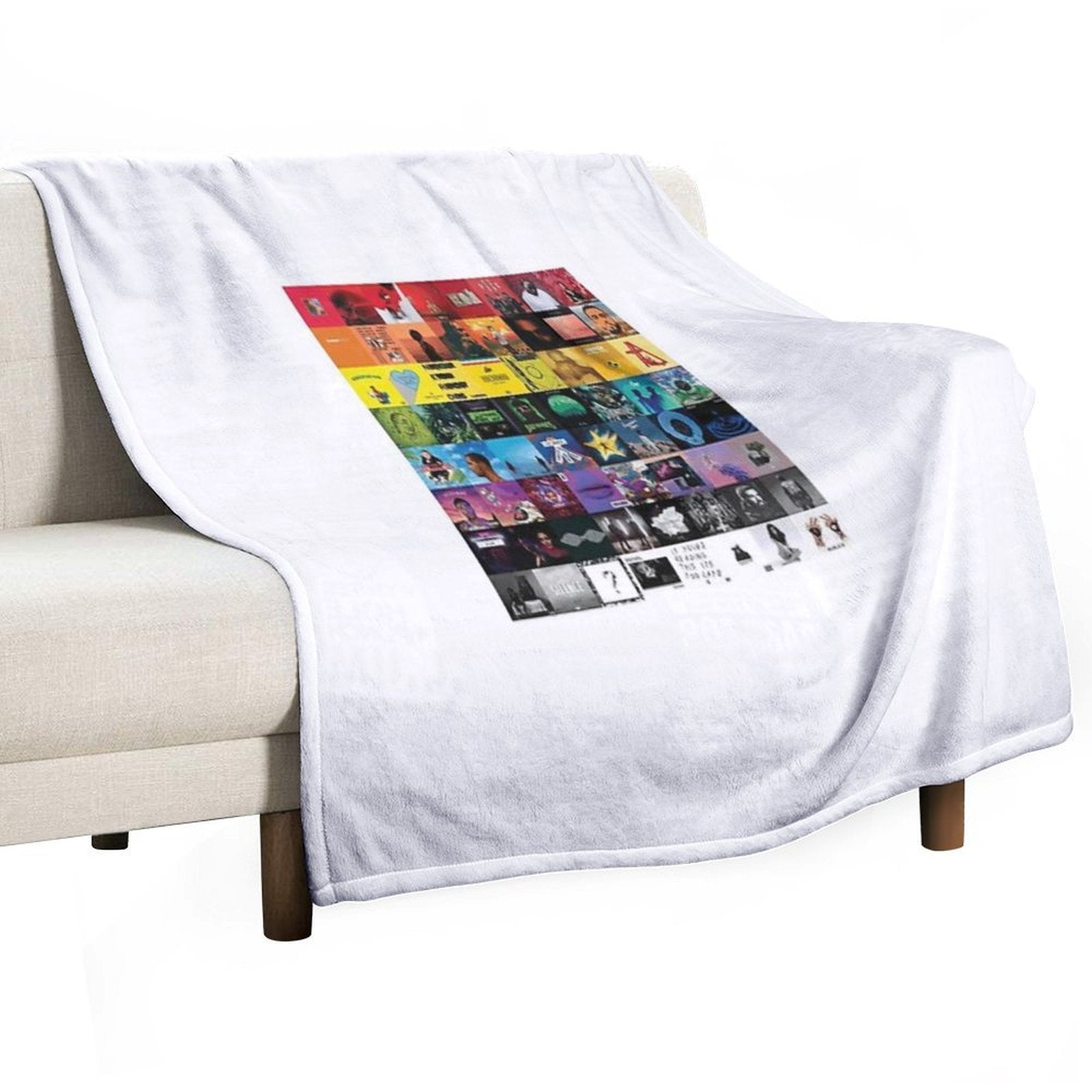 MUSIC COLLAGE Gift-ready Throw Blanket