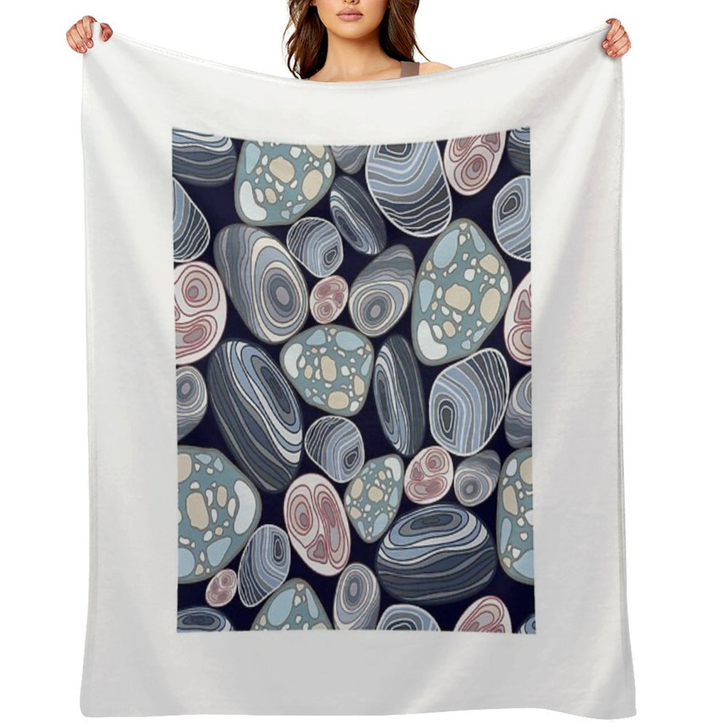 Pattern Stones All-season Throw Blanket