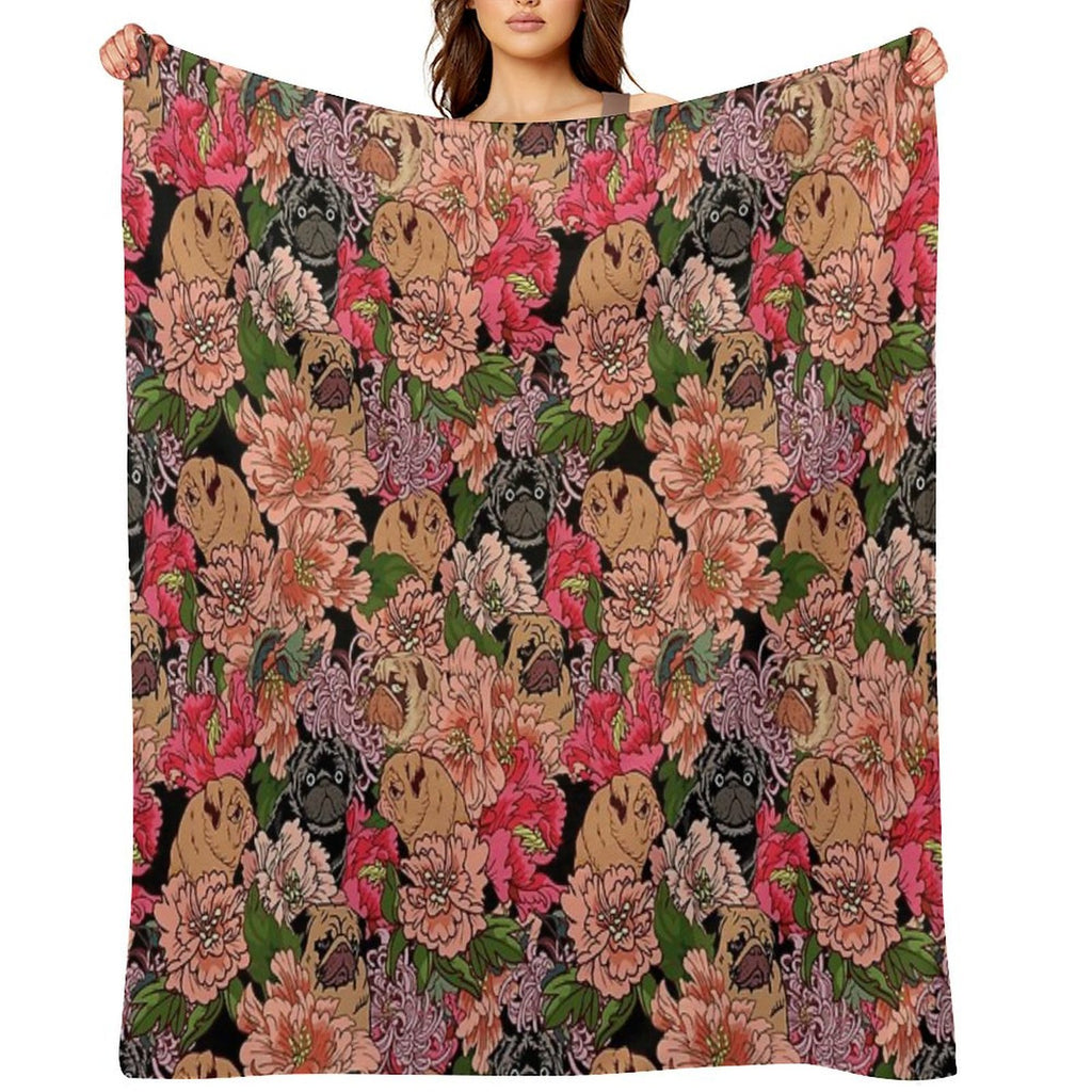 Because Pugs Versatility Throw Blanket