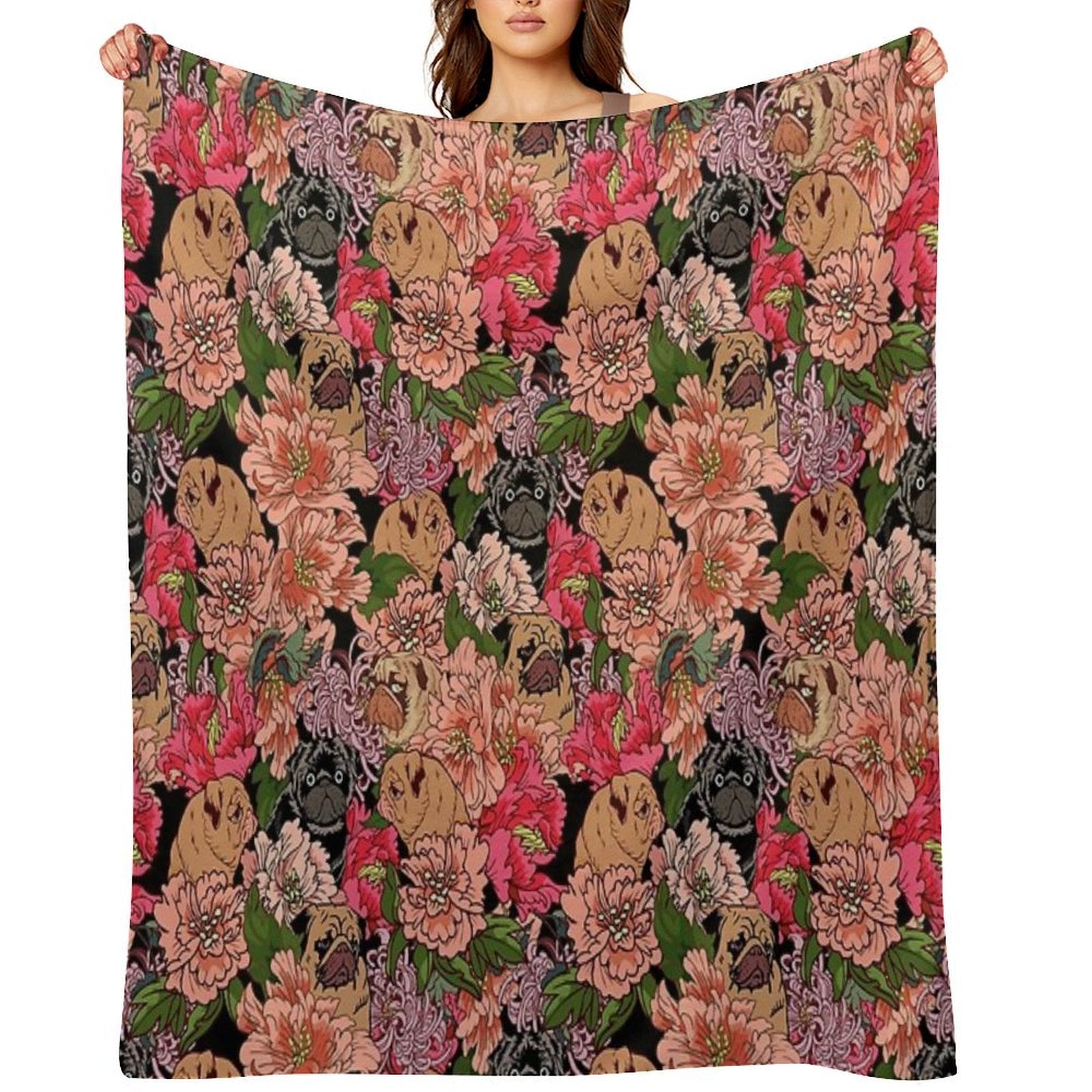 Because Pugs Versatility Throw Blanket