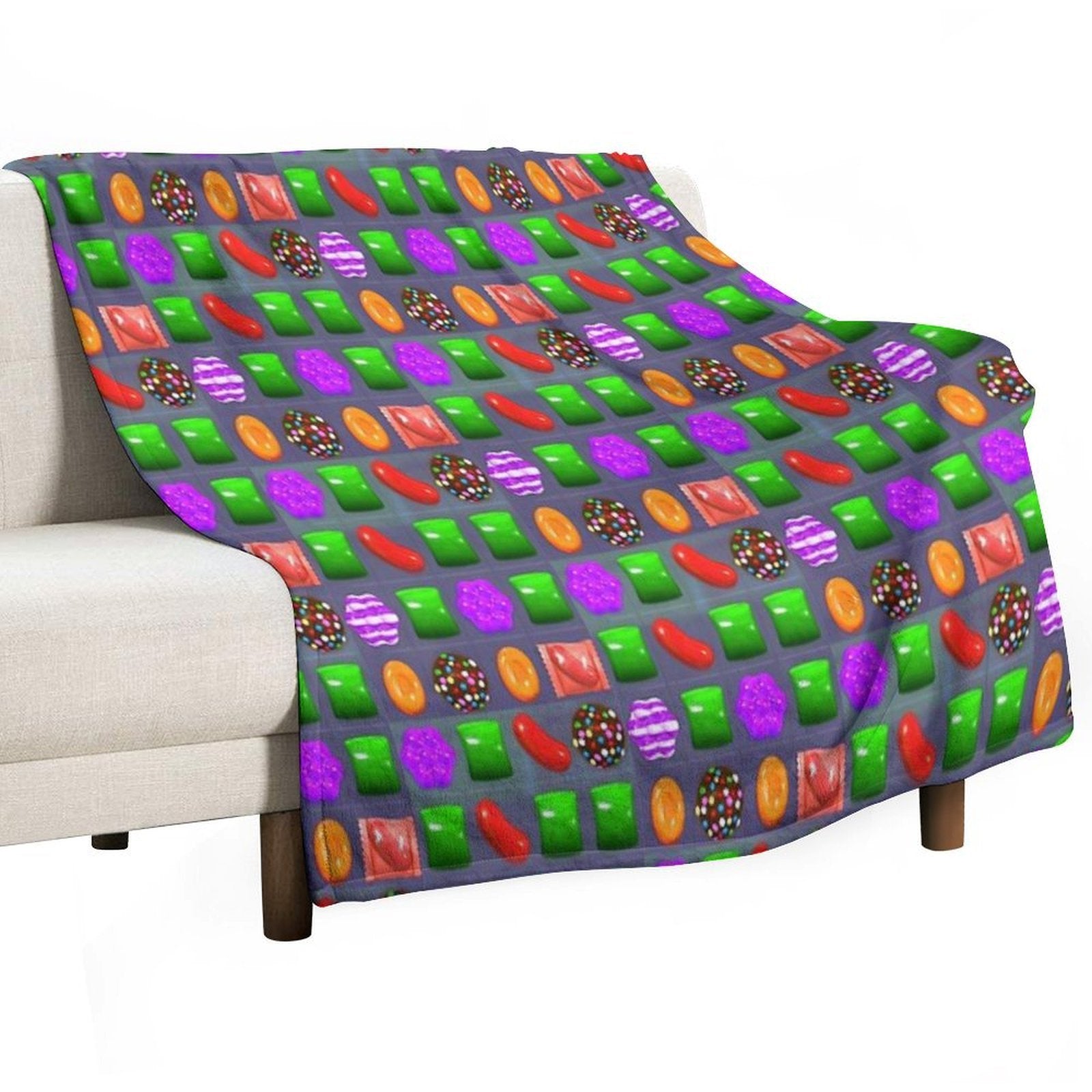 Candy Combo Candy Crush Comfort Throw Blanket