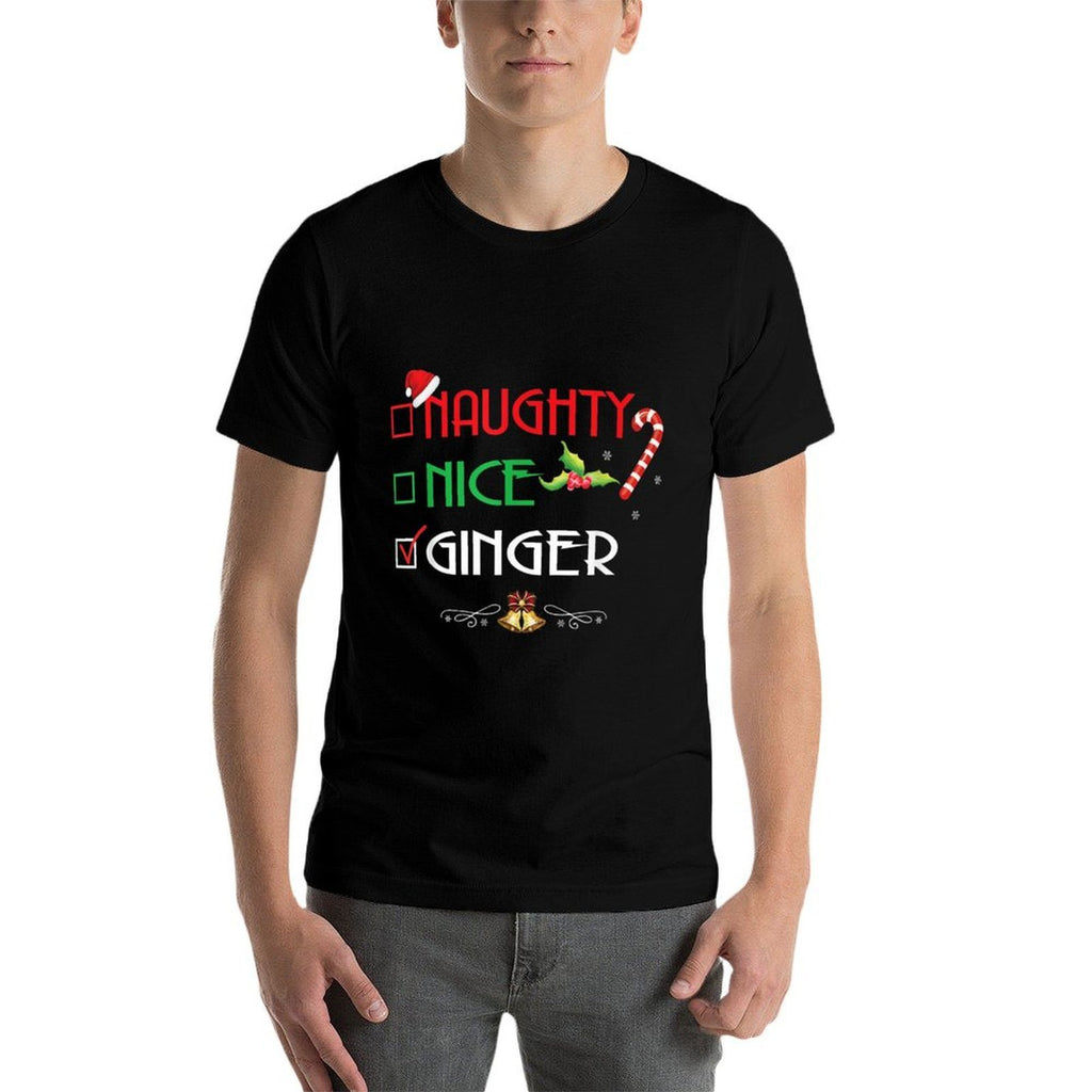 Nice Naughty Ginger Group Matching Christmas Gifts  Odor-resistant T-Shirt