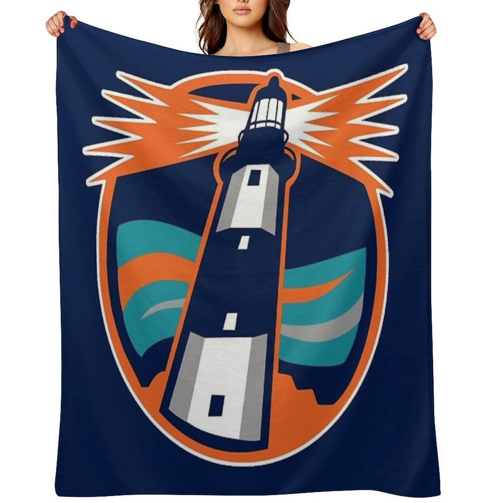 Islanders Lighthouse Reverse Retro Hockey Multi-functional Throw Blanket