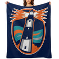 Islanders Lighthouse Reverse Retro Hockey Multi-functional Throw Blanket
